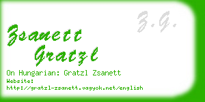 zsanett gratzl business card